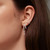 Ania Haie Rhodium-Plated Sterling Silver Star Drop Stud Earrings
