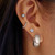 Ania Haie Rhodium-Plated Sterling Silver Small Pave Disc Stud Earrings
