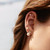 Ania Haie Rhodium-Plated Sterling Silver Simulated Pearl & Clover Stud Earrings
