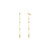 Ania Haie Gold-Plated Sterling Silver Cascade Station Drop Stud Earrings