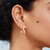 Ania Haie Gold-Plated Sterling Silver Sparkling Tide Huggie Hoop Earrings
