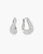 Ania Haie Rhodium-Plated Sterling Silver Wave Huggie Hoop Earrings