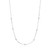 13.8"+2" Ania Haie Rhodium-Plated Sterling Silver Modern Beaded Necklace