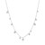 16"+2" Ania Haie Rhodium-Plated Sterling Silver Geometry Mixed Discs Necklace