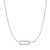 17"+2" Ania Haie Rhodium-Plated Sterling Silver Glam Interlock Necklace