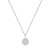 16"+2" Ania Haie Rhodium-Plated Sterling Silver Glam Disc Pendant Necklace
