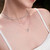 16"+2" Ania Haie Rhodium-Plated Sterling Silver Kiss Pave Necklace