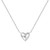 16"+2" Ania Haie Rhodium-Plated Sterling Silver Sweetheart Necklace