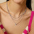 16"+2" Ania Haie Rhodium-Plated Sterling Silver Sweetheart Necklace