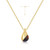 Ania Haie Gold-Plated Sterling Silver Tiger Eye Droplet Pendant Necklace