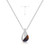 Ania Haie Rhodium-Plated Sterling Silver Tiger Eye Droplet Pendant Necklace