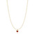 16"+2" Ania Haie Gold-Plated Sterling Silver Crimson Solitaire Necklace