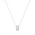 18"+2" Ania Haie Rhodium-Plated Sterling Silver Puffed Rivulet Pave Necklace