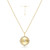 Ania Haie Gold-Plated Sterling Silver Diamond-Cut Sunny Disc Necklace