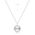 Ania Haie Rhodium-Plated Sterling Silver Diamond-Cut Sunny Disc Necklace