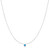 16"+2" Ania Haie Rhodium-Plated Sterling Silver Simulated Turquoise Necklace
