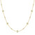 16"+2" Ania Haie Gold-Plated Sterling Silver Mint Green Station Necklace
