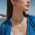 16"+3" Ania Haie Rhodium-Plated Sterling Silver Leaf Station Necklace