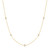 15"+2" Ania Haie Gold-Plated Sterling Silver Classic Bezel-Set Station Necklace