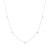 16"+2" Ania Haie Rhodium-Plated Sterling Silver Pave Heart Station Necklace