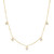 16"+3" Ania Haie Gold-Plated Sterling Silver Molten Droplet Station Necklace