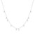 16"+3" Ania Haie Rhodium-Plated Sterling Silver Droplet Station Necklace