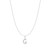 16"+3" Ania Haie Rhodium-Plated Sterling Silver Letter G Initial Necklace