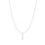 16"+3" Ania Haie Rhodium-Plated Sterling Silver Letter J Initial Necklace