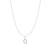 16"+3" Ania Haie Rhodium-Plated Sterling Silver Letter Q Initial Necklace