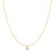 16"+3" Ania Haie Gold-Plated Sterling Silver Bezel-Set Solitaire Necklace