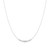 16"+2" Ania Haie Rhodium-Plated Sterling Silver Graduated Bezel-Set Necklace
