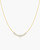 16"+2" Ania Haie Gold-Plated Sterling Silver Graduated Pave Arc Necklace