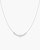 16"+2" Ania Haie Rhodium-Plated Sterling Silver Graduated Pave Arc Necklace