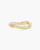 Ania Haie Gold-Plated Sterling Silver Spiral Pave Adjustable Ring