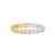 Ania Haie Two-Tone Plated Sterling Silver Square and Circle Ring R066-01T
