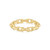 Ania Haie Gold-Plated Sterling Silver Paper Clip Link Ring R067-01G