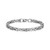 Additional view of Mens 8.5" Italian Chain Rhodium-Plated Sterling Silver Byzantine Chain Bracelet by ETHOS - UB0004M