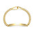 Men's 7.5" ID Yellow Gold-Plated Sterling Silver Cowboy Chain Bracelet by ETHOS - UB0028