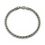 Men's 8.5" Italian Chain Gunmetal-Finish Sterling Silver Cuban Chain Bracelet by ETHOS - UB0036