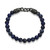 Men's Dark Reign Chisel Rondelle Cuban Chain Sodalite Beaded Bracelet by ETHOS - UB0099