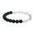 Men's Eclipse Black Onyx & Paperclip Chain Bracelet by ETHOS - UB0112