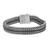 Men's Two-Tone Tri-Foxtail Chain Bracelet by ETHOS - UB0118