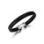 Additional view of Mens 8.5" Black Sparkle Rhodium-Plated and Gunmetal-Finish Sterling Silver Lab-Created Black Sapphire Bracelet by ETHOS - UB19