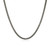Men's 24" Italian Chain Gunmetal-Finish Sterling Silver Franco Chain Necklace by ETHOS - UN0034