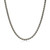 Men's 20" Italian Chain Gunmetal-Finish Sterling Silver Cuban Chain Necklace by ETHOS - UN0036