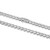 Additional view of Mens 20" Basic Rhodium-Plated Sterling Silver Lab-Created White Sapphire Necklace by ETHOS - UN0051