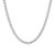 Additional view 2 of Mens 20" Basic Rhodium-Plated Sterling Silver Lab-Created White Sapphire Necklace by ETHOS - UN0051