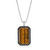 Men's Eclipse Tiger's Eye & Black Sapphire Pendant Necklace by ETHOS - UN0062