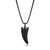 Men's Eclipse Black Spinel Gunmetal-Finish Pendant Necklace by ETHOS - UN0067