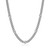 Men's Links Lab-Created White Sapphire Mariner Station Cuban Chain Necklace by ETHOS - UN0080